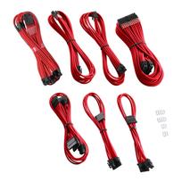 CableMod C-Series PRO ModMesh 12VHPWR Cable Kit for Corsair RM, RMi, RMx (Black Label) – raudonos spalvos