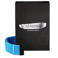 CableMod C-Series Pro ModMesh Sleeved 12V-2×6 12VHPWR Dual StealthSense Cable Kit for Corsair RMi, RMx (Black Label) – mėlynos spalvos