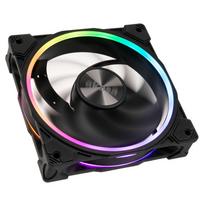 Akasa SOHO AR Addressable-RGB korpuso ventiliatorius, juodos spalvos – 120mm