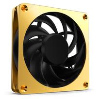 Alphacool Apex Stealth Metall Power korpuso ventiliatorius 120 mm, 3.000 U/min  – gold
