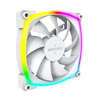 Montech AX120 PWM ARGB korpuso ventiliatorius – 120mm, baltos spalvos