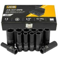 Triecienmuciņu komplekts 1/2" 12 gab. (6-kātnes) 10-24mm, JCB, JCB-4127-5MPB