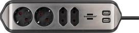 Buitinis ilgintuvas BRENNENSTUHL, 4 vt, 2USB, 2m