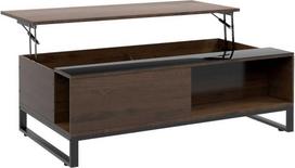 Homcom Kavos staliukas, pakeliamasis staliukas su daiktadėže 102 x 58 x 35,5 cm