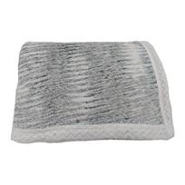Pilkos spalvos iš sherpa vilnos antklodė ir pledas 150x200 cm Marble – My House