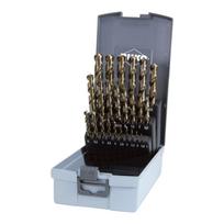Ruko 25-piece high-speed steel (HSS) drill bit set, Co5, 1-13 mm