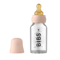 BIBS stiklinis buteliukas, 120 ml, Blush