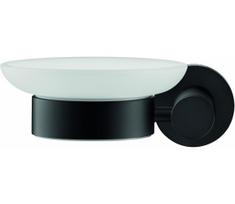 Duravit 99174600 - Sieninis muilo laikiklis D-CODE kairinis matinis juodas