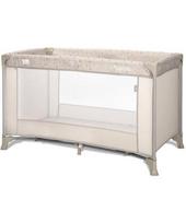 Maniežas-lovelė Lorelli Carina, Beige Stars, 126x66x76 cm