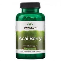 SWANSON Acai uogų ekstraktas Acai Berry Antioxidant Support 500mg 120 kapsuliu