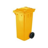 Šiukšlių konteineris 120 l, geltonas
