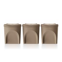 Šiukšliadėžė rūšiavimui 3x25 L (1 vnt-39x29x46 cm) Sortibox ECO KEDEN