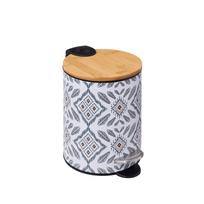 Šiukšliadėžė metalinė 3 l 22,5x17x23 cm bambukas Hapache 5Five 174913A
