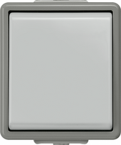 Universal switch, 10A 250V 66x75mm, IP44, Grey, DELTA fläche 5TA4706 | 4001869002460