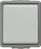 Intermediate switch, 10A 250V 66x75mm, IP44, Grey, DELTA fläche 5TA4707 | 4001869002477