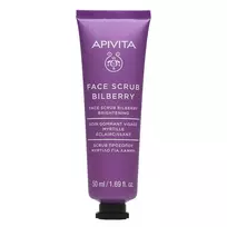 Apivita Face Scrub Bilberry Exfoliating Cream For Radiance With Blueberry 50ml