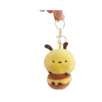 New Cute Little Bee Plush Doll Doll Keychain Pendant Four-inch Claw Machine Plush Toy 11cm