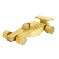 Race car - Formula 1 - Wood - To decorate - Creative hobbies - 16.5x8.5x4.5cm