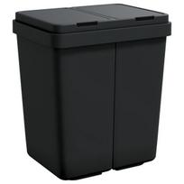 Dviguba šiukšliadėžė vidaXL, 2 x 25 l.