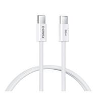 USB kabelis Remax RC-C010 USB-C to USB-C 30W 1.0m baltas