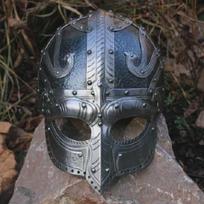Rankų darbo vikingų šalmas-Šiaurės kario kovinė kaukė-Viduramžių LARP kolekcinė šarvų dalis-Unikali dovana istorijos gerbėjams Cosplay-geriausias