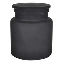 Tamsiai pilkos spalvos iš stiklo vonios organizatorius vatos diskeliams Yoko – Spirella