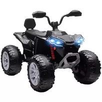 AIYAPLAY Vaikiskisk elektrinis keturratis, 24V elektrink transporto priemon su 4 ratais, priekiniais žibintais, USB jungtimi, MP3 funkcija, 6,5 km/h, 3-8 metai