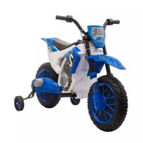 Vaikiškas elektrinis motociklas 12V, su 2 nuimamais treniruočių ratais, nuo 3 metų
