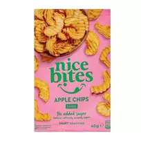 Džiovintų obuolių traškučiai NICE BITES, 40 g