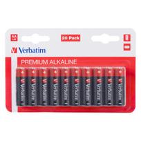 Alkalinės baterijos AA 1.5V Verbatim, 20 vnt.