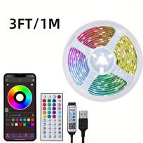 LED juosta su muzikos sinchronizacija, APP + 44 klavišų nuotolinio valdymo pultas
