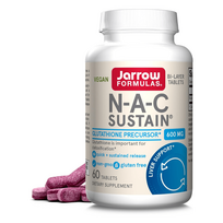 Jarrow Formulas NAC Sustain ® N-acetilcisteinas - 60 tablečių