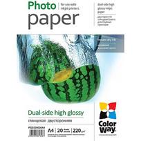 ColorWay 220 g/m² | A4 | High Glossy dual-side Photo Paper PGD220020A4