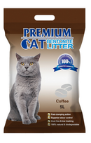 Premium Cat Clumping Bentonite kraikas - kava katėms 5L