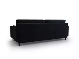 Velvet Sofa lova su patalynės dėže, Scott, 3 sėdimos vietos, 212x97x87, tamsiai mėlyna