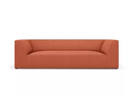 Sofa, Ruby, 3 vietų, 232x93x69, koralų spalvos
