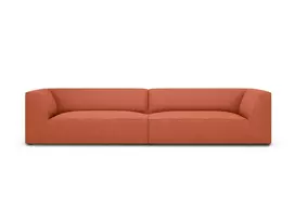 Sofa, Ruby, 4 vietų, 302x93x69, koralų spalvos