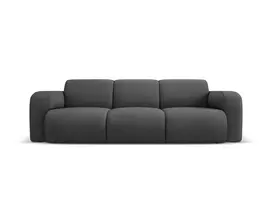 Sofa, Molino, 3 vietų, 235x95x72, tamsiai pilka