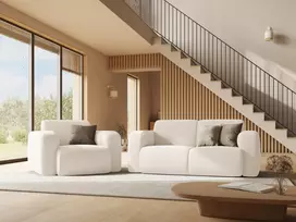 Sofa, Molino, 2 vietų, 170x95x72, juoda