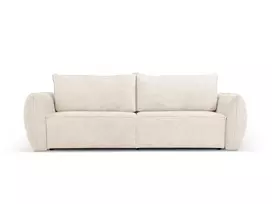 Sofa lova su patalynės dėže, Kaelle, 3 sėdimos vietos, 244x97x91, šviesiai smėlio spalvos