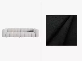 Modulinė sofa, Lupine, 4 vietų, 290x95x70, juoda