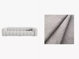 Modulinė sofa, Lupine, 4 vietų, 290x95x70, šviesiai pilka