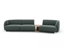 Dešinė modulinė sofa, Miley, 3 vietų, 303x126x70, benzino spalvos