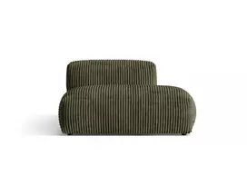 Dešinė sofa, Martina, 2 sėdimos vietos, 133x106x75, samanų žalia