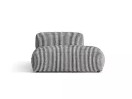Dešinės pusės sofa, Martina, 2 vietų, 133x106x75, šviesiai pilka