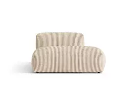 Dešinės pusės sofa, Martina, 2 vietų, 133x106x75, šviesiai smėlio spalvos