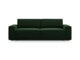 Velvet Sofa lova su patalynės dėže, Jodie, 3 sėdimos vietos, 247x107x86, butelio žalia