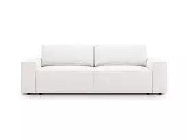 Boucle Sofa lova su patalynės dėže, Jodie, 3 sėdimos vietos, 247x107x86, balta