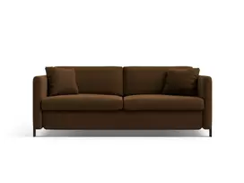 Velvet Sofa lova, Gloria, 2 sėdimos vietos, 182x102x80, šokolado spalvos
