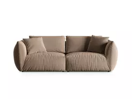 Velvet modulinė sofa, Chris, 4 vietų, 260x100x80, šviesiai ruda